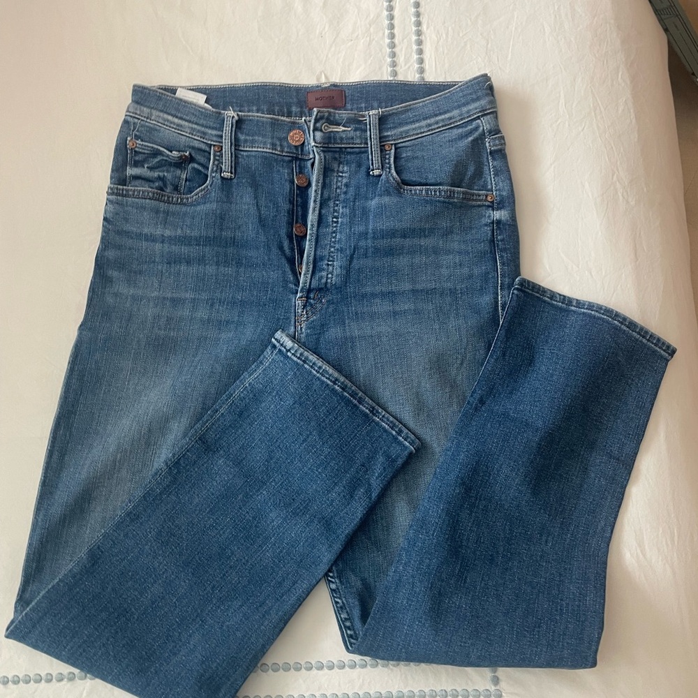 MOTHER The Tomcat Wild Game Jeans - Blue